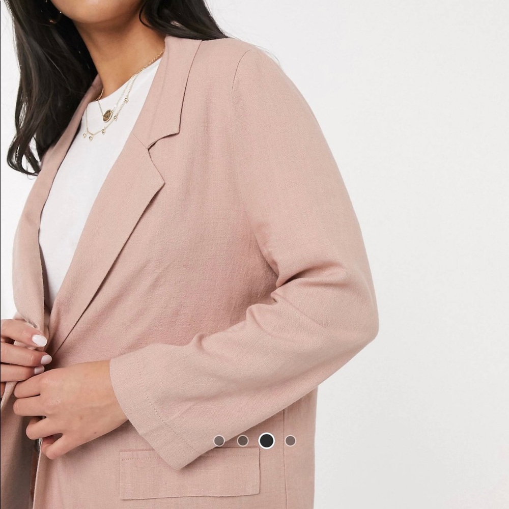 ASOS DESIGN Petite all rounder linen blazer